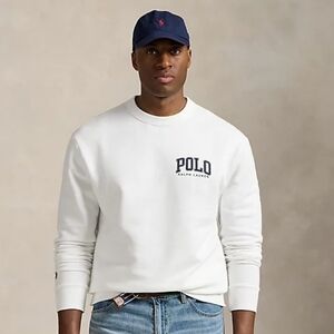 Polo by Ralph Lauren Men's White Crewneck Sweater